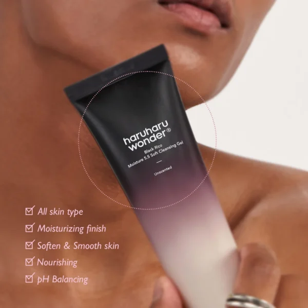 Black rice moisture 5.5 soft cleansing gel 100ml - Image 7