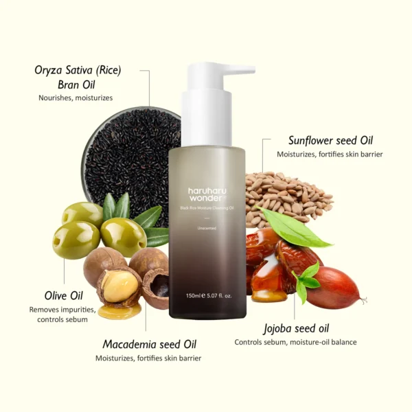 Black Rice Moisture Deep Cleansing Oil Makeup Remover 150 ml - Image 3