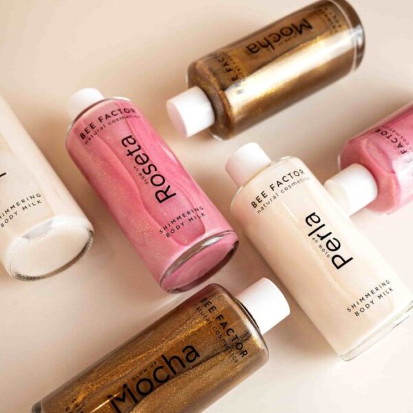 Glow Up Roseta / Shimmering Body Milk – 100ml - Image 2