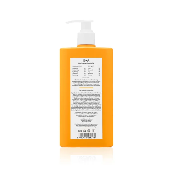 Vitamin C Body Cream - Κρέμα Σώματος με Βιταμίνη C 250ml - Image 3
