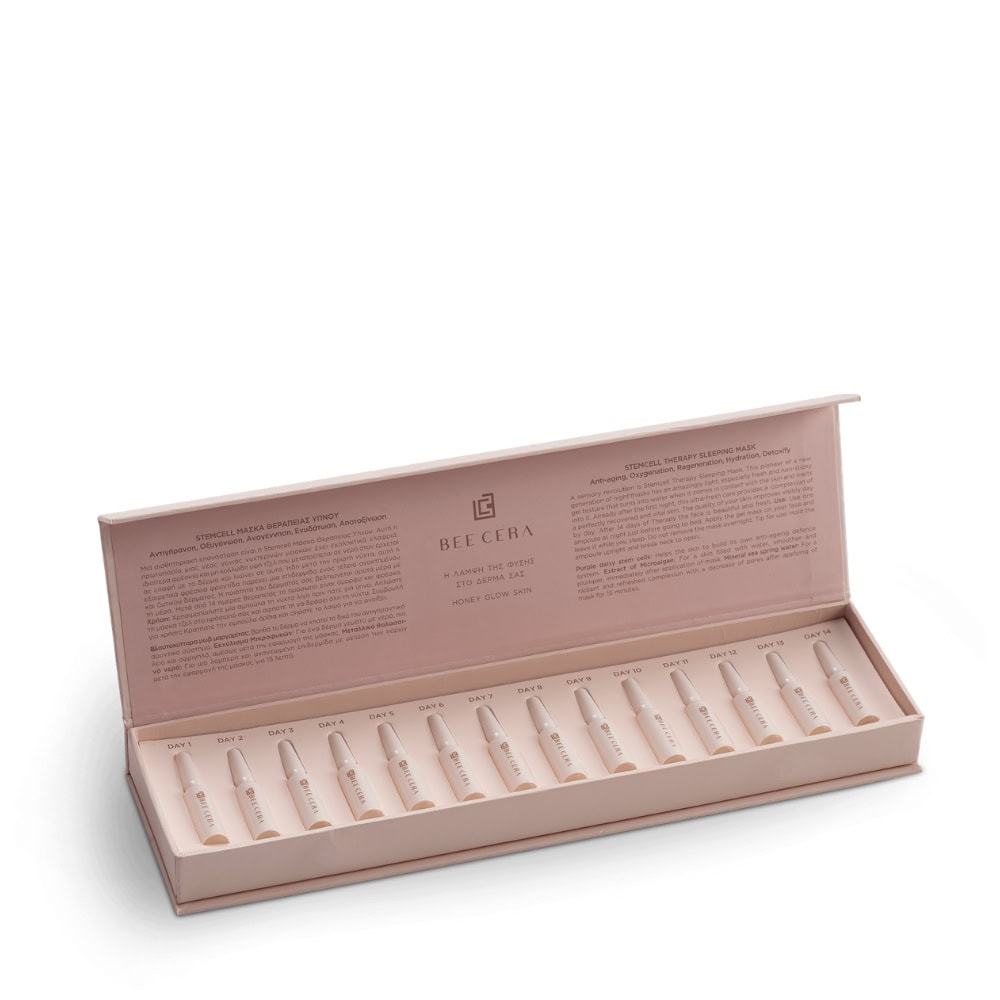 Bee Cera Stemcell, Μάσκα Θεραπείας Ύπνου Με Βλαστοκύτταρα 14τμχ